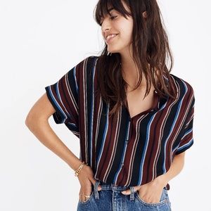 Central Drapey Shirt in Menford Stripe